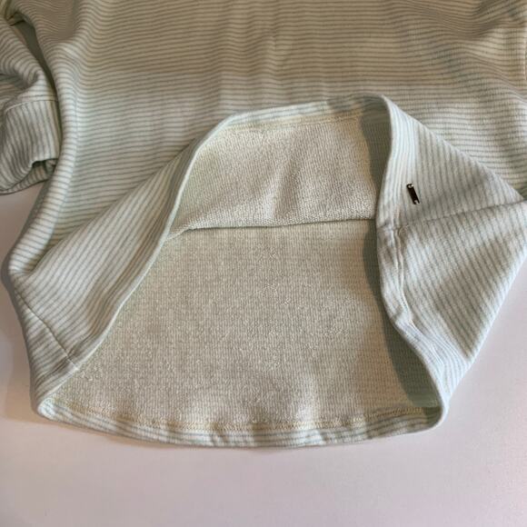 O'Neill Sweatshirt Womens S Small Mint White Striped Hooded Drawstring Pullover - Picture 7 of 11